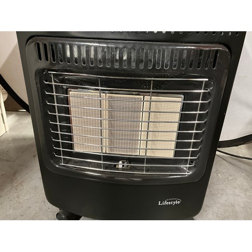 356 - MODERN PORTABLE LIFE STYLE CALOR GAS HEATER AND BOTTLE