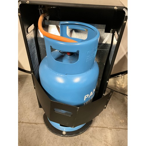 356 - MODERN PORTABLE LIFE STYLE CALOR GAS HEATER AND BOTTLE