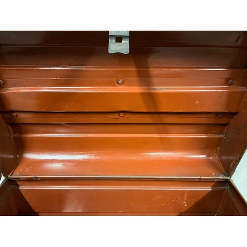 357 - VCICTORIAN TIN CHEST AND VINTAGE CASE