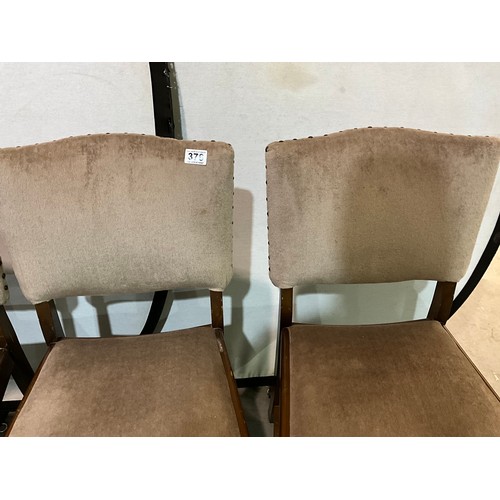 376 - 4 VINTAGE DINING CHAIRS