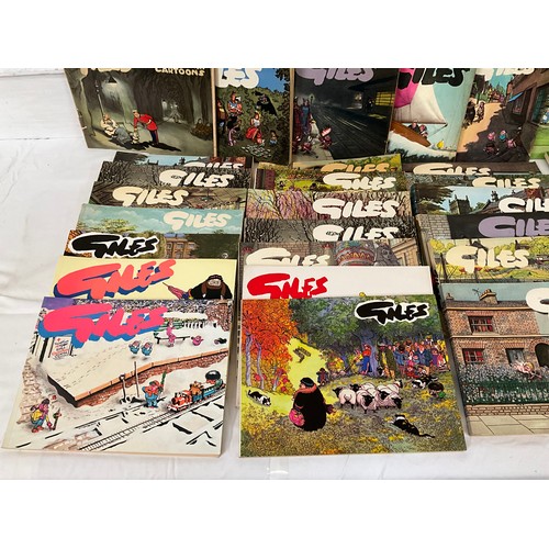 4 - LARGE COLLECTION OF GILES BOOKS (68 BOOKS)