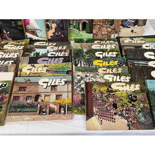 4 - LARGE COLLECTION OF GILES BOOKS (68 BOOKS)