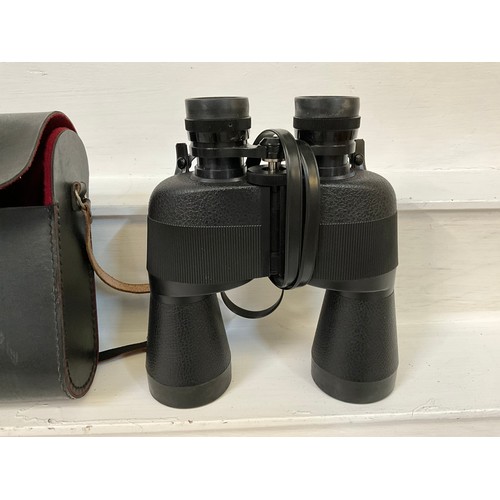 20 - GERMAN STEINER 16 X 50 BINOCULARS IN CASE