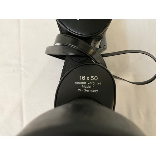 20 - GERMAN STEINER 16 X 50 BINOCULARS IN CASE