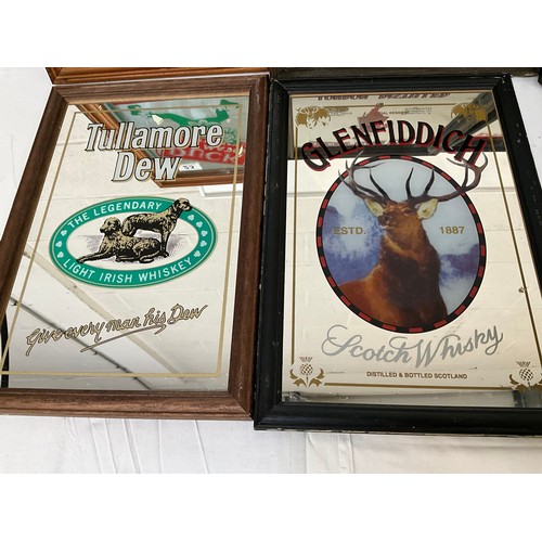 23 - 8 ADVERTISING MIRRORS 10”X13”