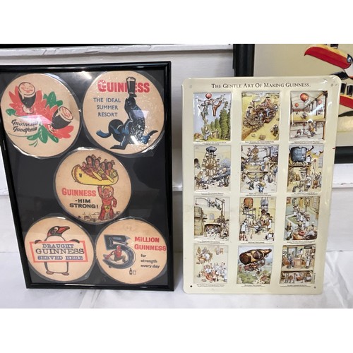 26 - QTY OF GUINNESS ADVERTISING ITEMS (4) 24”X16”