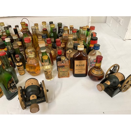 29 - 2 BOXES OF MINIATURE BOTTLES OF ALCOHOL