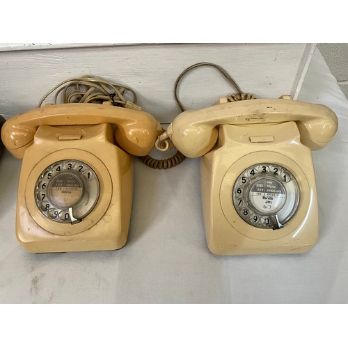 37 - BOX OF VINTAGE TELEPHONES (4)