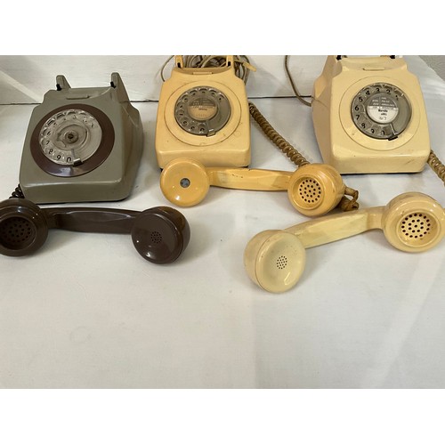 37 - BOX OF VINTAGE TELEPHONES (4)