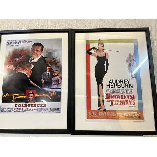 38 - 7 FRAMED FILM ADVERTISING POSTERS 17”X13”