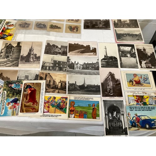 52 - LARGE COLLECTION OF POST CARDS STAMPS ETC