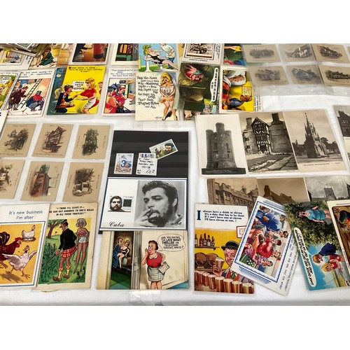 52 - LARGE COLLECTION OF POST CARDS STAMPS ETC