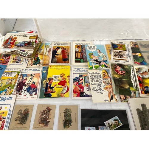 52 - LARGE COLLECTION OF POST CARDS STAMPS ETC