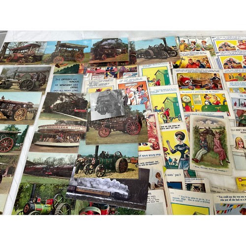 52 - LARGE COLLECTION OF POST CARDS STAMPS ETC