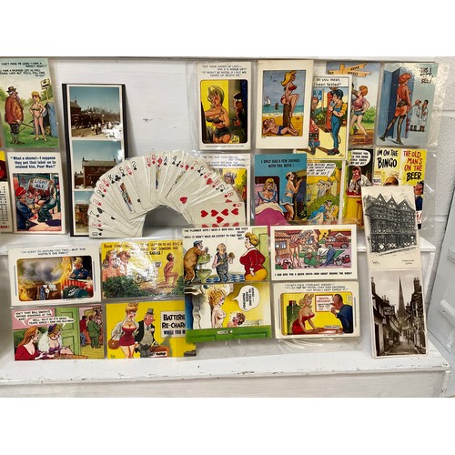 52 - LARGE COLLECTION OF POST CARDS STAMPS ETC