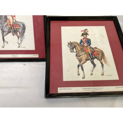 53 - QTY OF PICTURES TO INCLUDE MILITARY HORSE MEN ETC 20”X28”