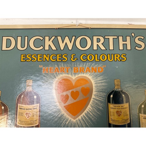 80 - DUCKWORTHS ADVERTISING BOARD 17.5”X14”