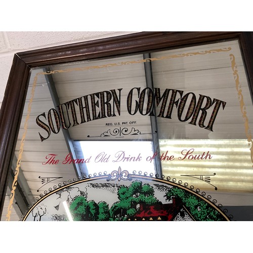 86 - SOUTHERN COMFORT ADVERTISING MIRROR 37”X25”