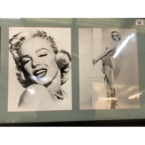 89 - FRAMED MARILYN MONROE PICTURE 22”X43”