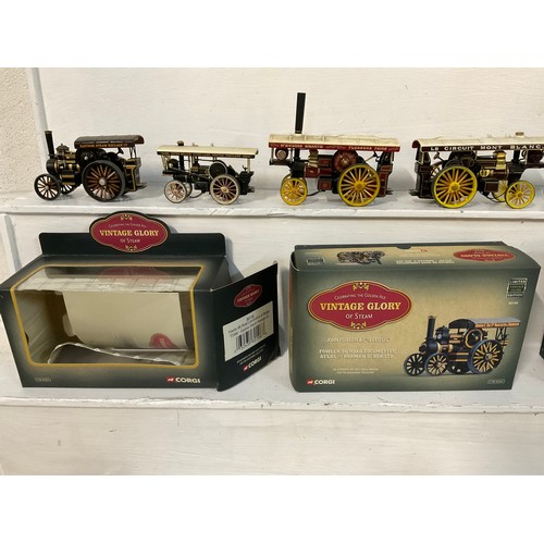 103 - BOX OF MODEL STEAM ENGINES LORRIES ETC