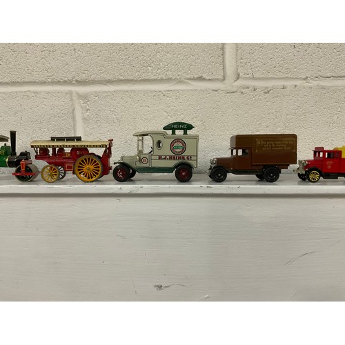 103 - BOX OF MODEL STEAM ENGINES LORRIES ETC