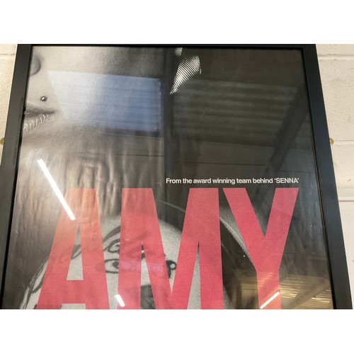 110 - AMY WHINEHOUSE FRAMED FILM POSTER 42”X29”