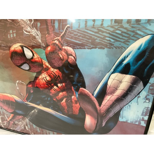 121 - FRAMED SPIDERMAN POSTER 12”X32”