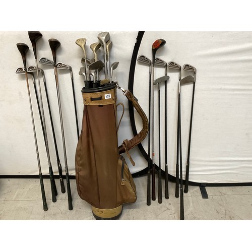 126 - QTY OF GOLF CLUBS AND BAG H46”