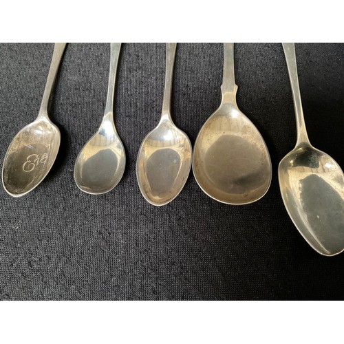 147 - 10 HALLMARKED SILVER GEORGIAN AND LATER TEA SPOONS