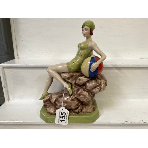 155 - KEVIN FRANCIS LIMITED EDTION BEACH BELLE FIGURE BY PEGGY DAVIES NUMBER 294 OF 750 H10”