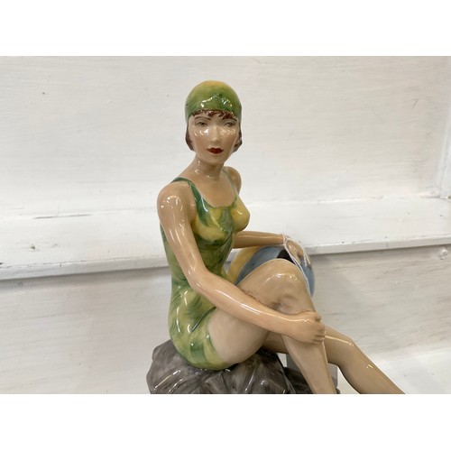 156 - PEGGY DAVIES THE BATHER MODELLED BY ANDY MOSS LIMITED EDITION 152 OF 650