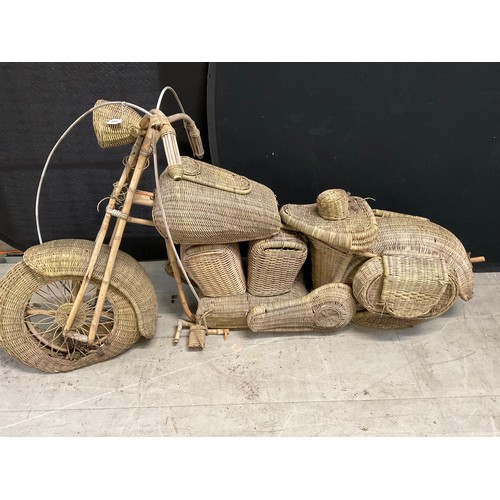 165 - WICKER WOVEN MODEL MOTOR BIKE A/F