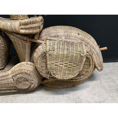 165 - WICKER WOVEN MODEL MOTOR BIKE A/F