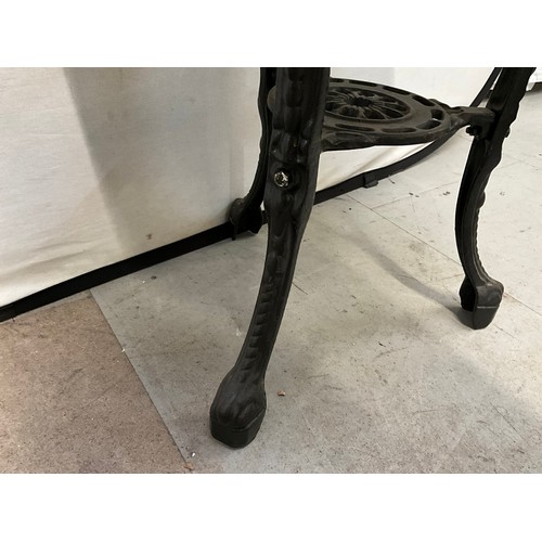 231 - VICTORIAN CAST IRON BASED PUB TABLE H28” D23”