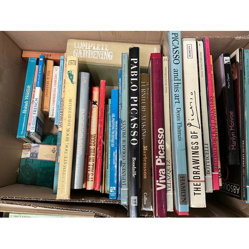 219 - 5 BOXES OF BOOKS AND MAGAZINES