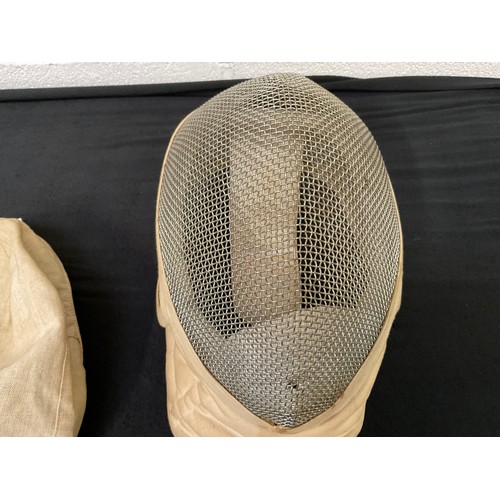 183 - VINTAGE FENCING SWORD AND MASK