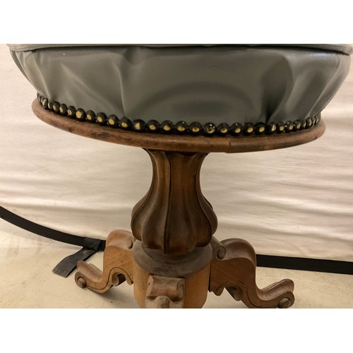 185 - PAIR OF VICTORIAN MAHOGANY REVOLVING HIEGHTS STOOLS