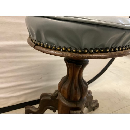 185 - PAIR OF VICTORIAN MAHOGANY REVOLVING HIEGHTS STOOLS