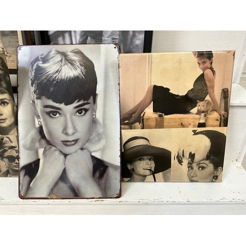 198 - BOX OF FILM STAR PICTURES 
AUDREY HEPBURN ETC