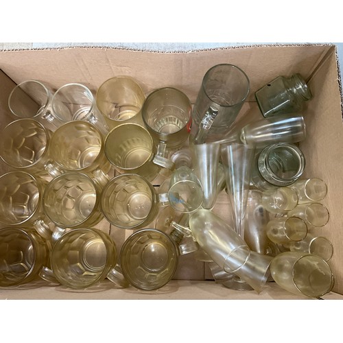 204 - 4 BOXES OF DRINKING GLASSES ETC A/F