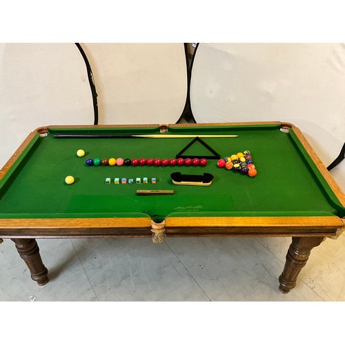 240 - VINTAGE RILEY SNOOKER AND BILLARD SLATE BED TABLE 78