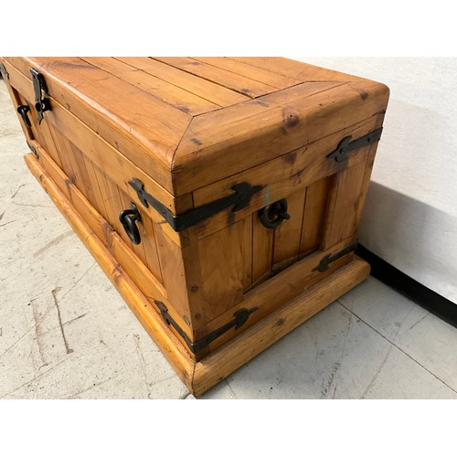 243 - MODERN PINE BOX H12” L29.5” D12”