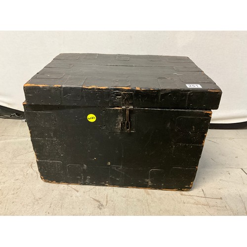 251 - VICTORIAN PINE BOX H15” L21” D15”