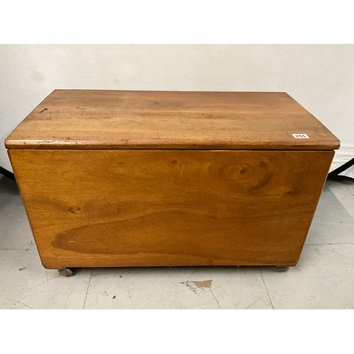 255 - MAHOGANY BLANKET BOX H21” L34” D17”