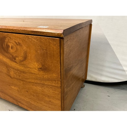 255 - MAHOGANY BLANKET BOX H21” L34” D17”