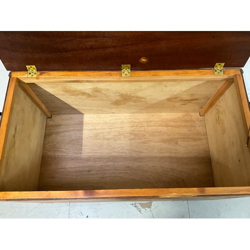 255 - MAHOGANY BLANKET BOX H21” L34” D17”