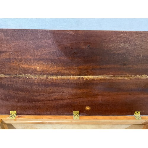 255 - MAHOGANY BLANKET BOX H21” L34” D17”