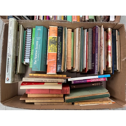 6 - SIX BOXES OF BOOKS (MUSIC RELATED)