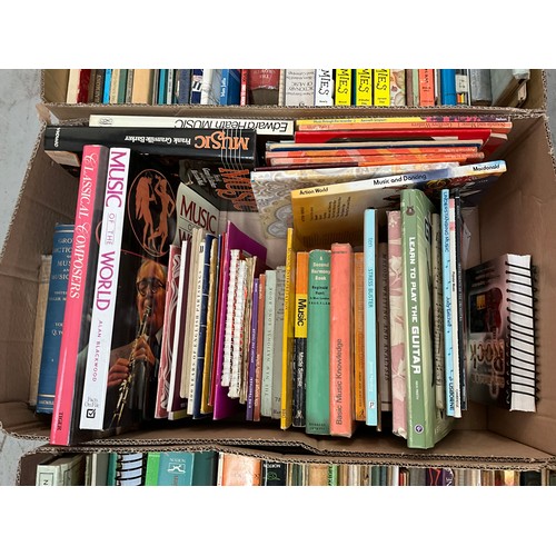 6 - SIX BOXES OF BOOKS (MUSIC RELATED)