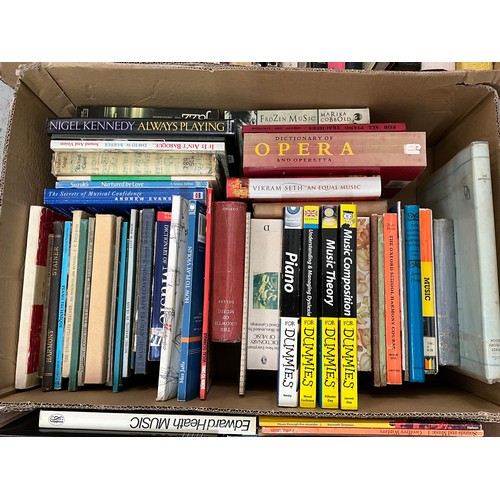 6 - SIX BOXES OF BOOKS (MUSIC RELATED)